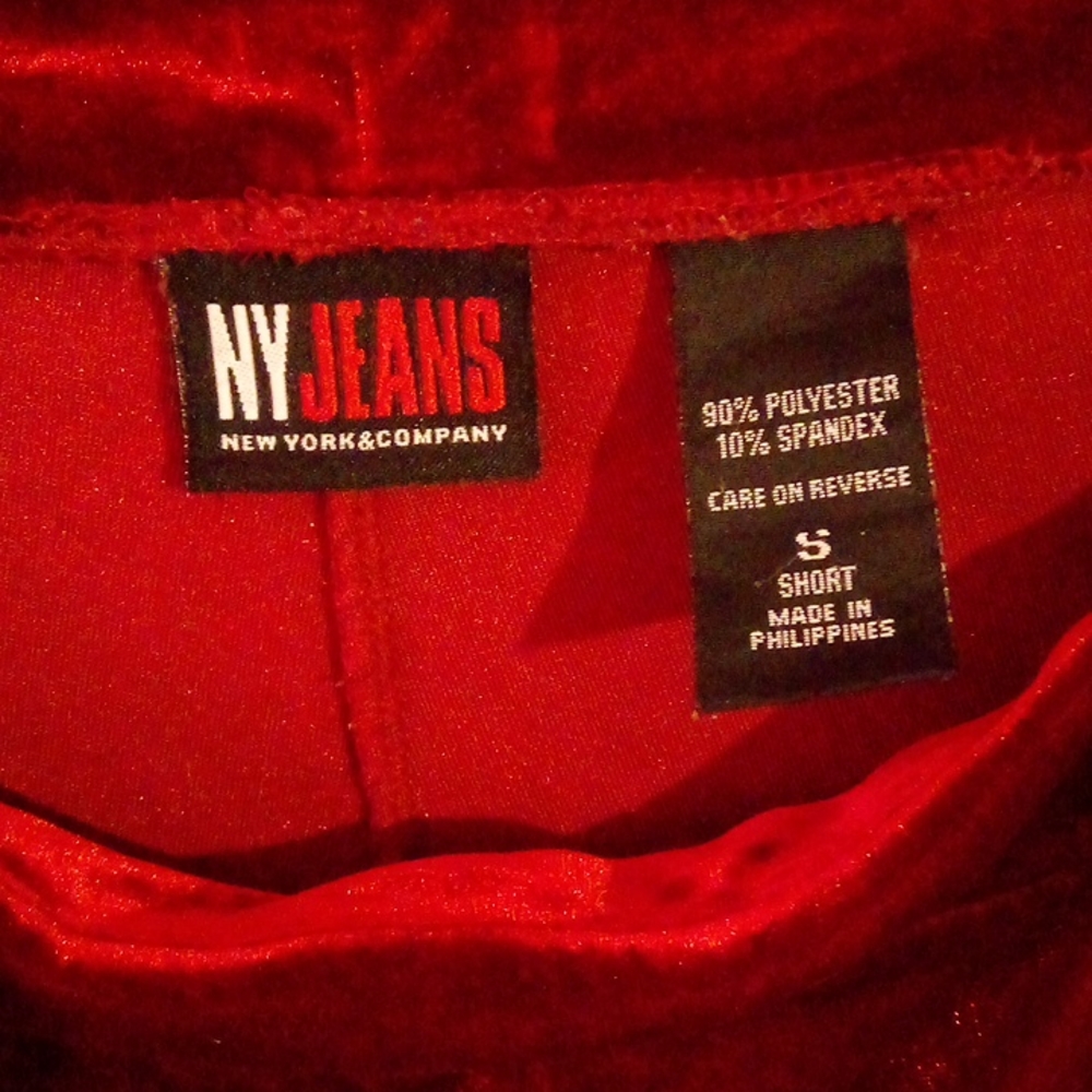 (2 for $15) Red Velvet Pants - Picture 4 of 4